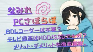 BDレコーダーは不要？テレビ録画はHDD/SSDで十分？